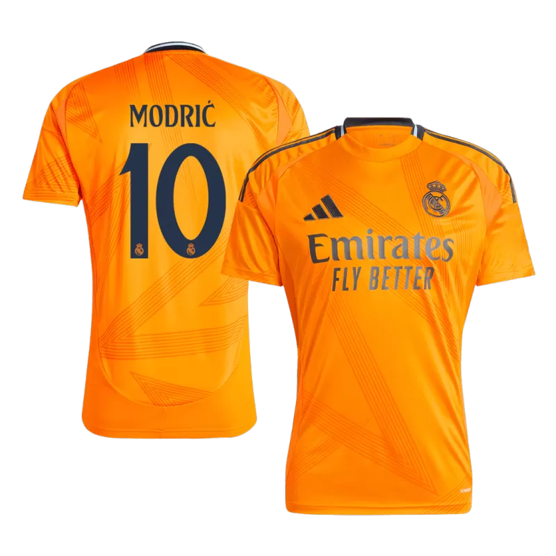 MODRIĆ #10 Maglia Away Real Madrid 2024/25 - Arancia